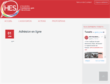 Tablet Screenshot of adherer.hes-france.org